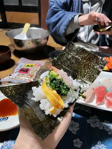 Sushi party by the son of a sushi chef