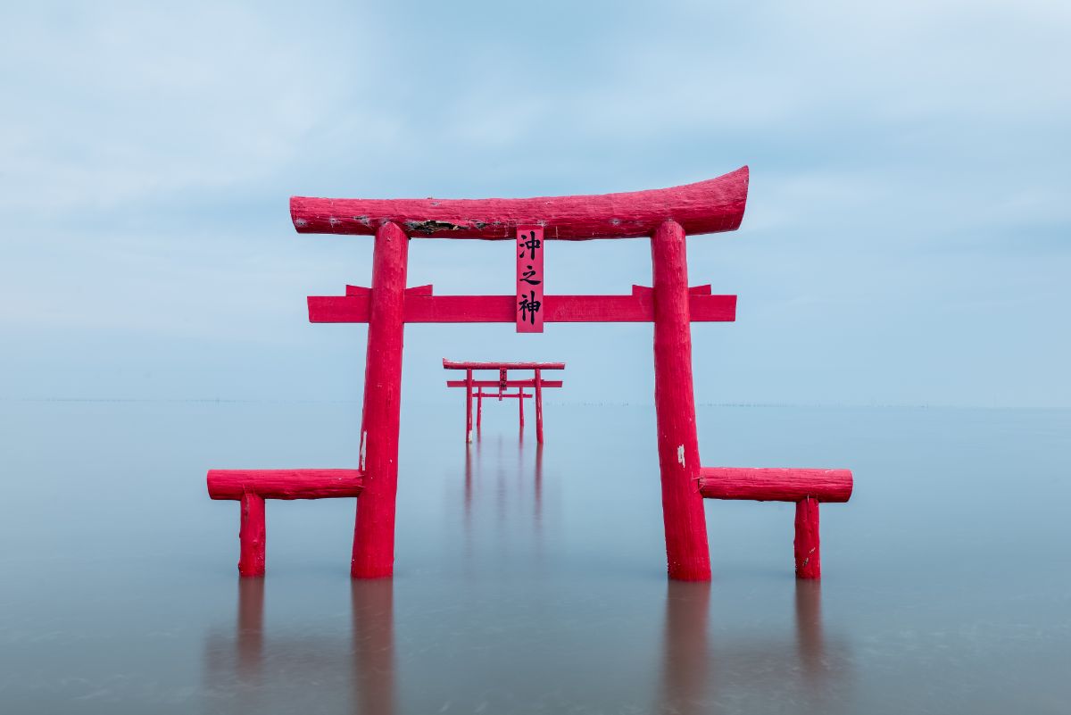 Torii Gates in the Sea