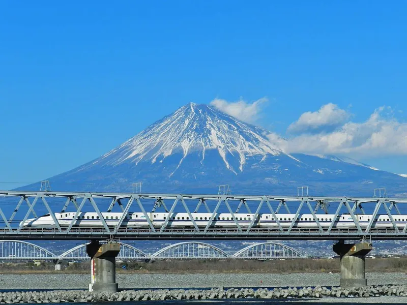 Mt. Fuji from a bullet train