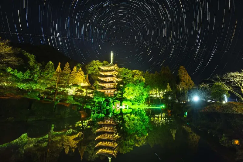 瑠璃光寺 ライトアップ